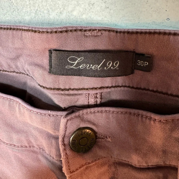 Anthropologie Level 99 Lily Skinny Straight Mauve/Purple Size 30 Petite - Picture 5 of 10